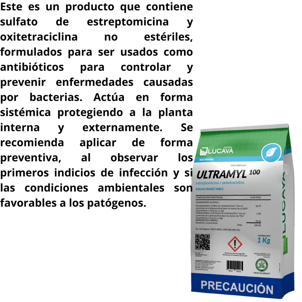 ULTRAMYL 100(ESTREPTOMICINAYOXITETRACICLINA) 1KG