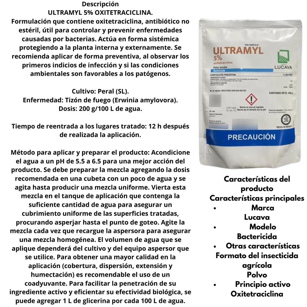 ULTRAMYL 5% (TERRAMICINA) 4000G
