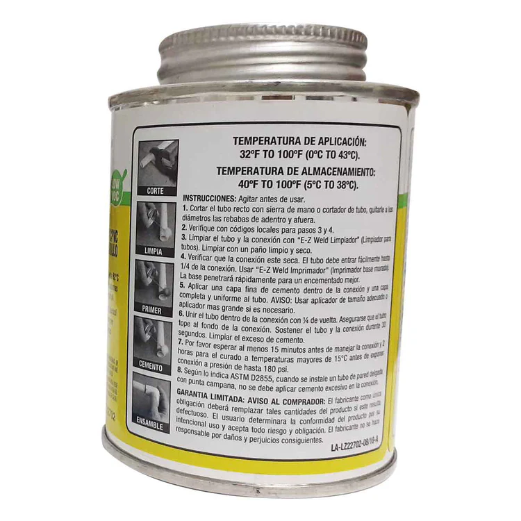 PEGAMENTO EZ WELD 237 ETIQUETA AMARILLA