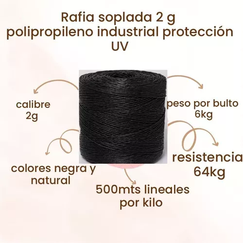 RAFIA NEGRA PARA ENVARE (1 PZ)