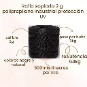 RAFIA NEGRA PARA ENVARE (1 PZ)
