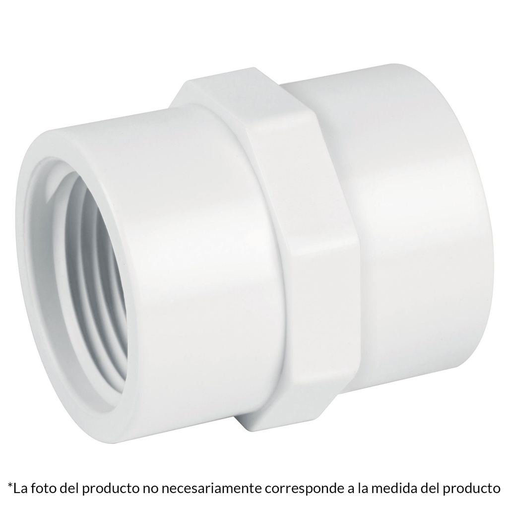 HEMBRA-1 1/2  COPLE ADAPTADOR HEMBRA PVC CEDULA 40 1 1/2PULG