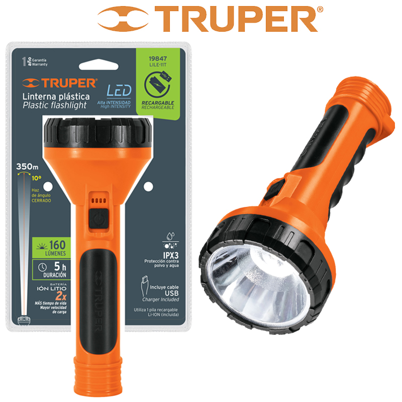 LINTERNA  PLASTICA 350M (TRUPER)