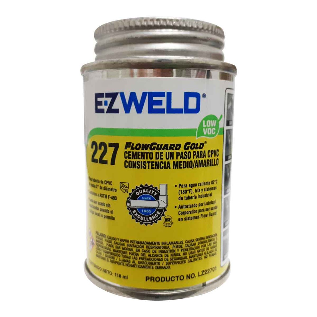 PEGAMENTO EZ WELD 237 ETIQUETA AMARILLA