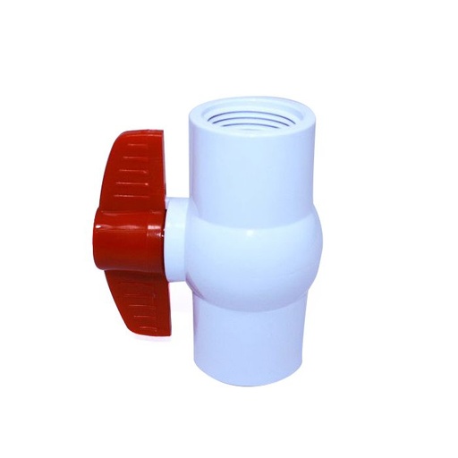 [339] PV0101] VALVULA ESFERA 1 PVC CEDULA 40 1PULG 1PZS