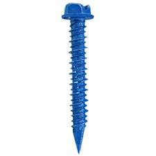 [PCH14X214] PIJA PARA CONCRETO C/HEXAGONAL RANURADA PUNTA DIAMANTE AZUL 1/4 X 2 1/4