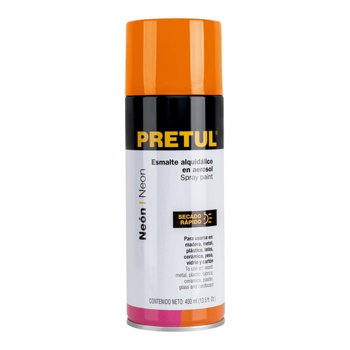 [7506240668015] PINTURA EN  AREOSOL,NARANJA NEON PRETUL (PAF-NA-P)