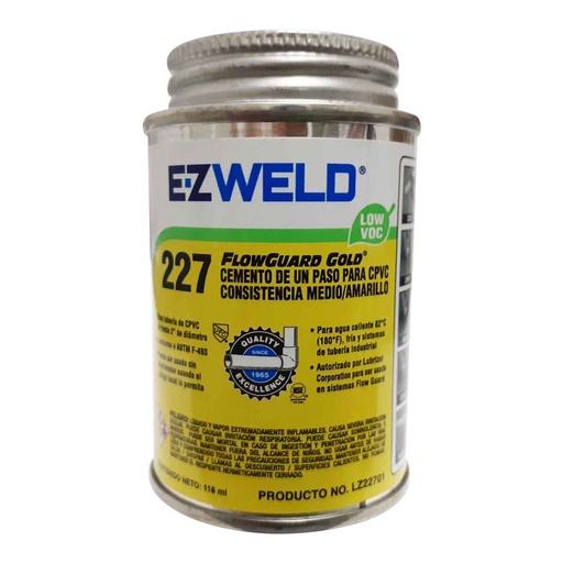 [892996002324] PEGAMENTO EZ WELD 237 ETIQUETA AMARILLA